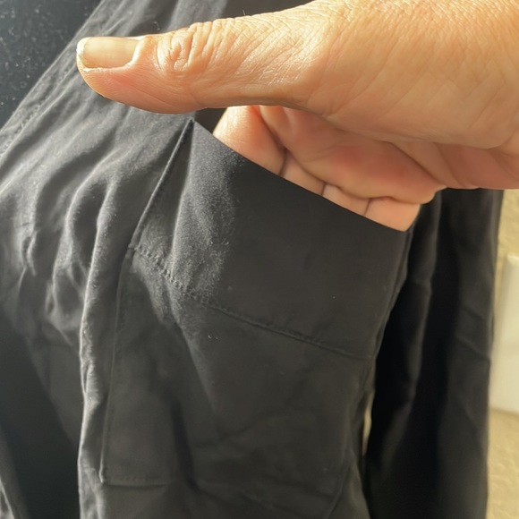 EUC SPLENDID Long-Sleeve Jumpsuit Drawstring Waist cropped leg Women’s L - Picture 6 of 12